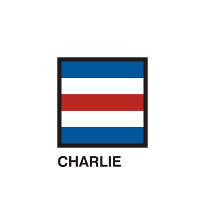 Gran Pavese flags, Charlie flag clipart