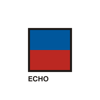 Gran Pavese flags, Echo flag clipart
