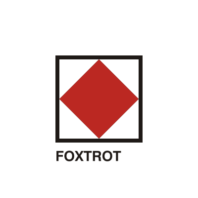 Gran Pavese flags, Foxtrot flag clipart