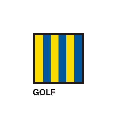 Gran Pavese flags, Golf flag clipart