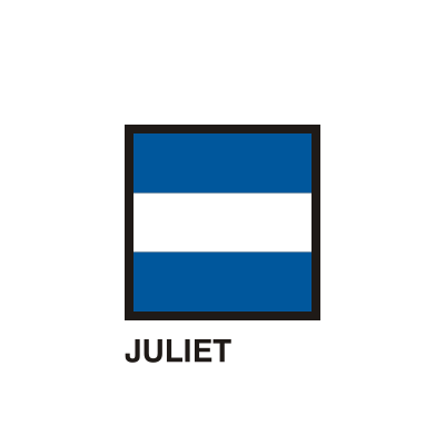 Gran Pavese flags, Juliet flag clipart