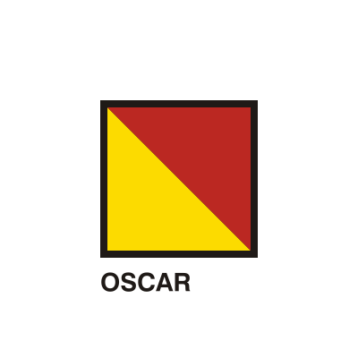 Gran Pavese flags, Oscar flag clipart
