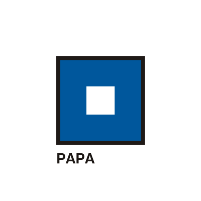 Gran Pavese flags, Papa flag clipart