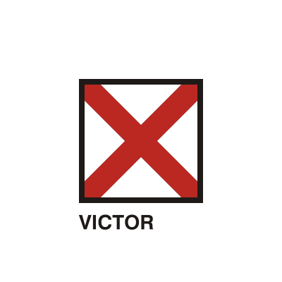 Gran Pavese flags, Victor flag clipart