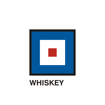 Gran Pavese flags, Whiskey flag clipart