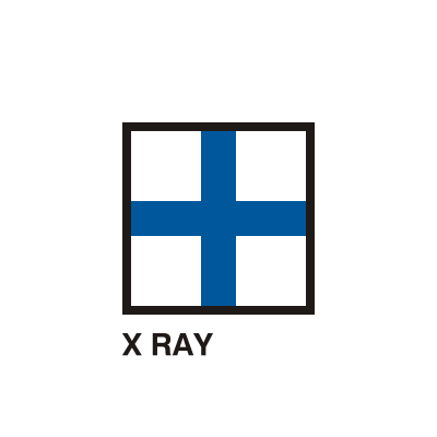 Gran Pavese flags, Xray flag clipart