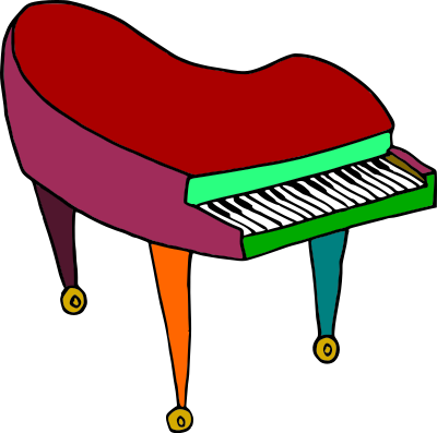 Grand Piano Color clipart