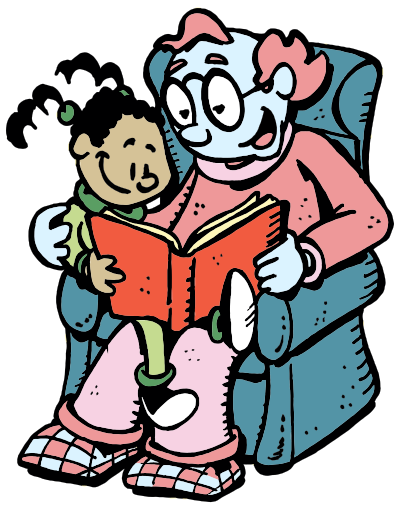 Grandfather And Granddaughter By richardsdrawings clipart