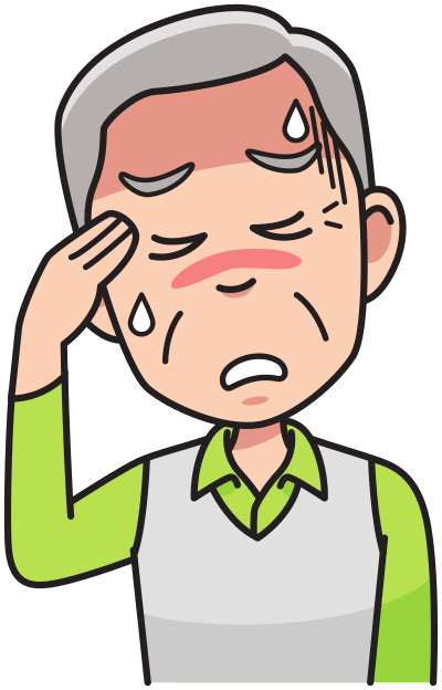 Grandfather - headache clipart