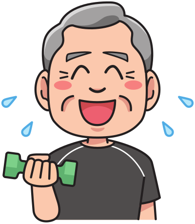 Grandfather - physical training clipart