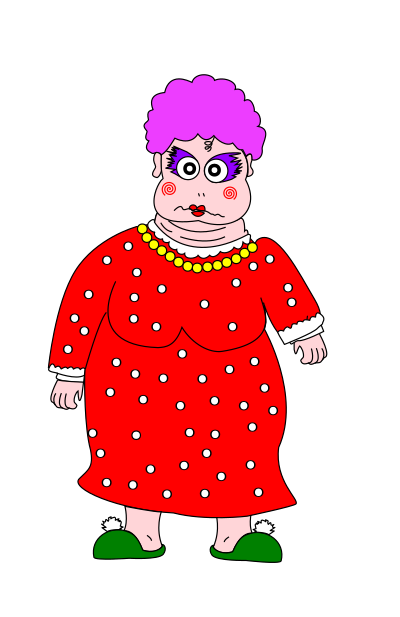 Grandma Lady clipart