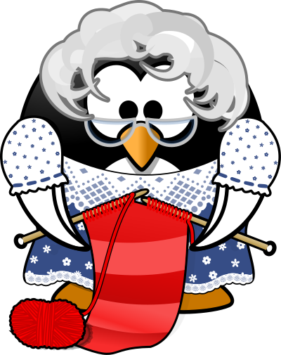 Grandma Penguin clipart