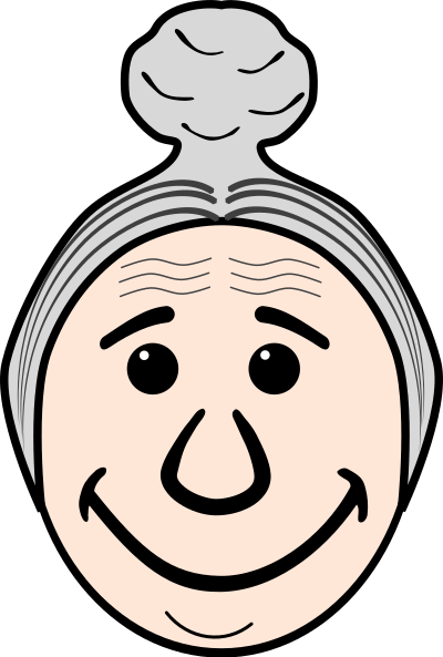 Grandma's face clipart