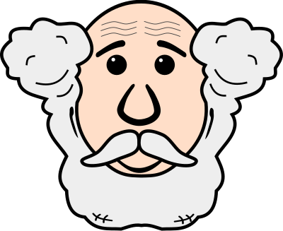 Grandpa face clipart