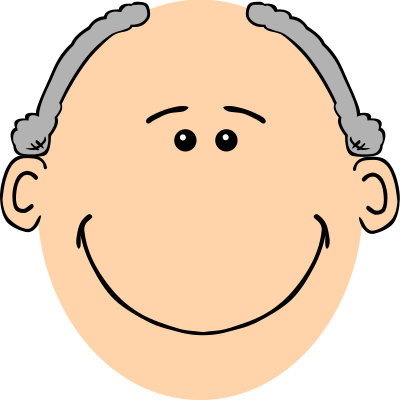Grandpa grey clipart