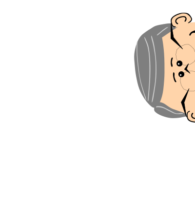 Grandpa with spectacles clipart