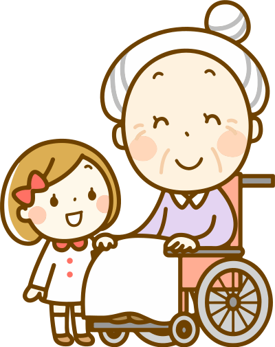 Granny in a Wheelchair clipart