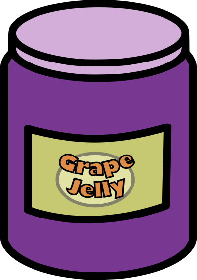 Grape Jelly Jar clipart