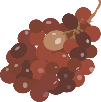 Grape red clipart