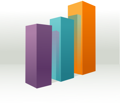 Graph 3d clipart