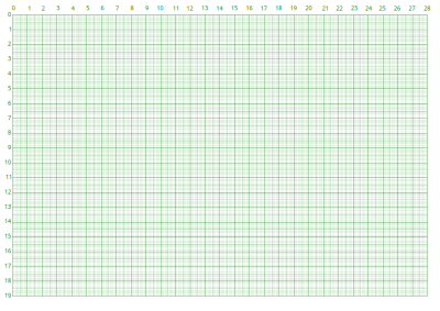 Graph paper in mm size A4 clipart