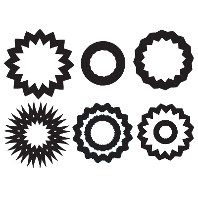 Graphic shapes clipart