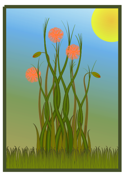 Grass and Flowers clipart