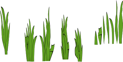 Grass Blades and Clumps clipart