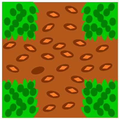 Grass tile pattern - game component - vector based clipart