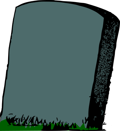 Gravestone (colour) clipart