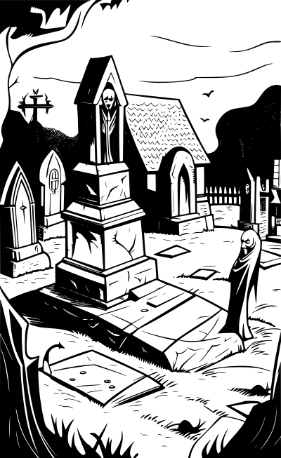 Graveyard clipart