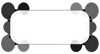 Gray decorative border clipart