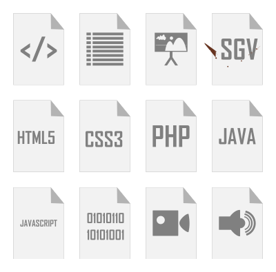 Gray icons clipart