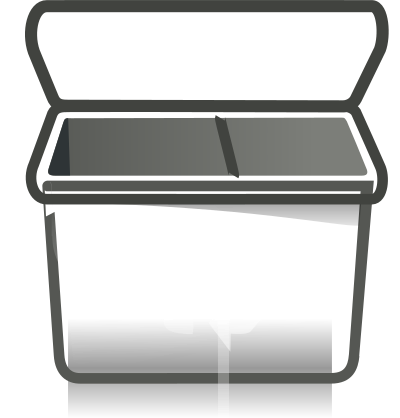 Gray recycle bin clipart