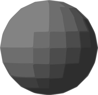 Gray sphere Disco ball clipart