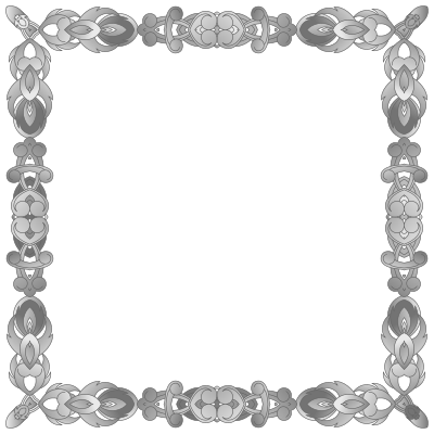 Grayscale Abstract Frame clipart