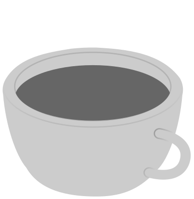 Grayscale coffee clipart