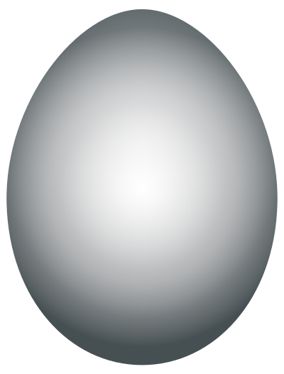Grayscale Easter Egg clipart