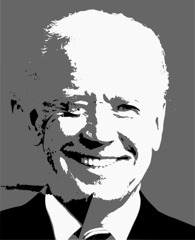 Grayscale Joe Biden clipart