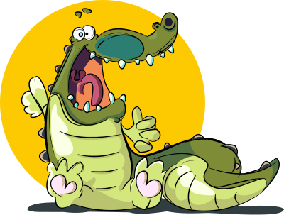 Great Smile Crocodile clipart