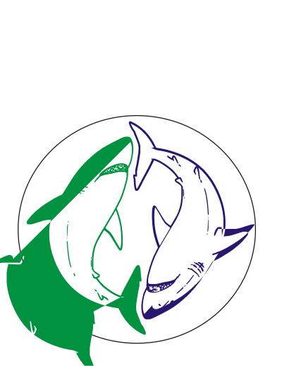 Great White Shark yinyang clipart
