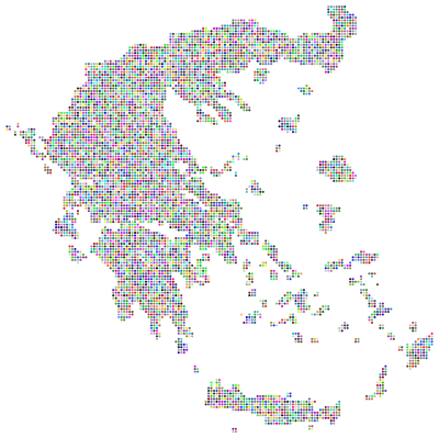 Greece Dots Prismatic clipart