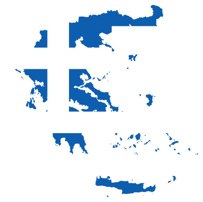 Greece Map Flag clipart