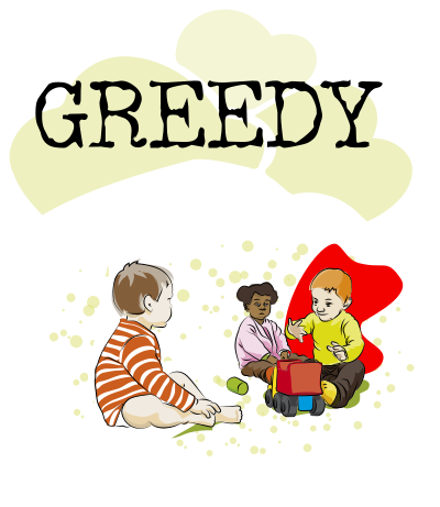 Greedy clipart