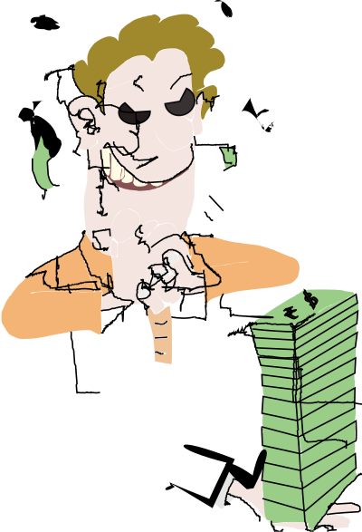 Greedy Man - Colour Remix clipart