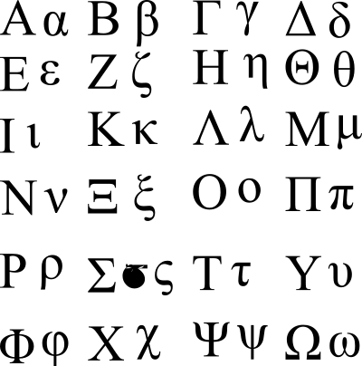 Greek-alphabet clipart