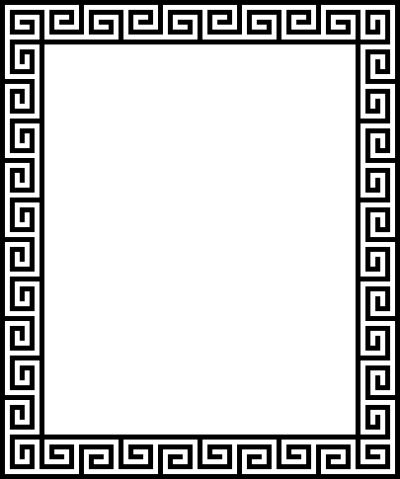 Greek key frame 4 clipart