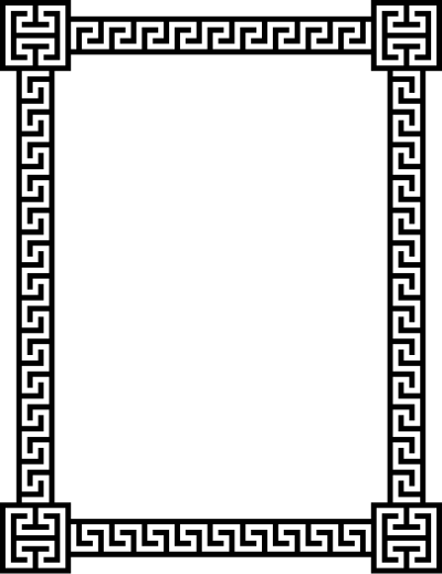 Greek key frame 5 clipart