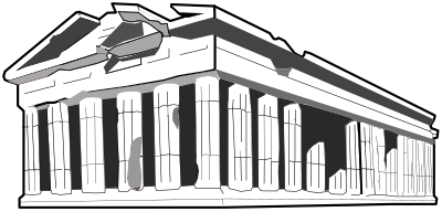Greek parthenon clipart