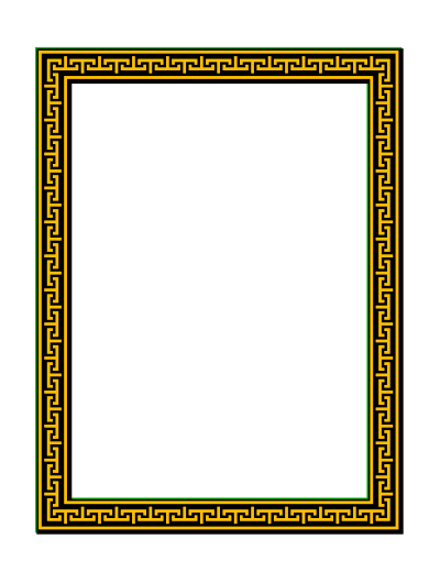 Greek-style frame 3 clipart